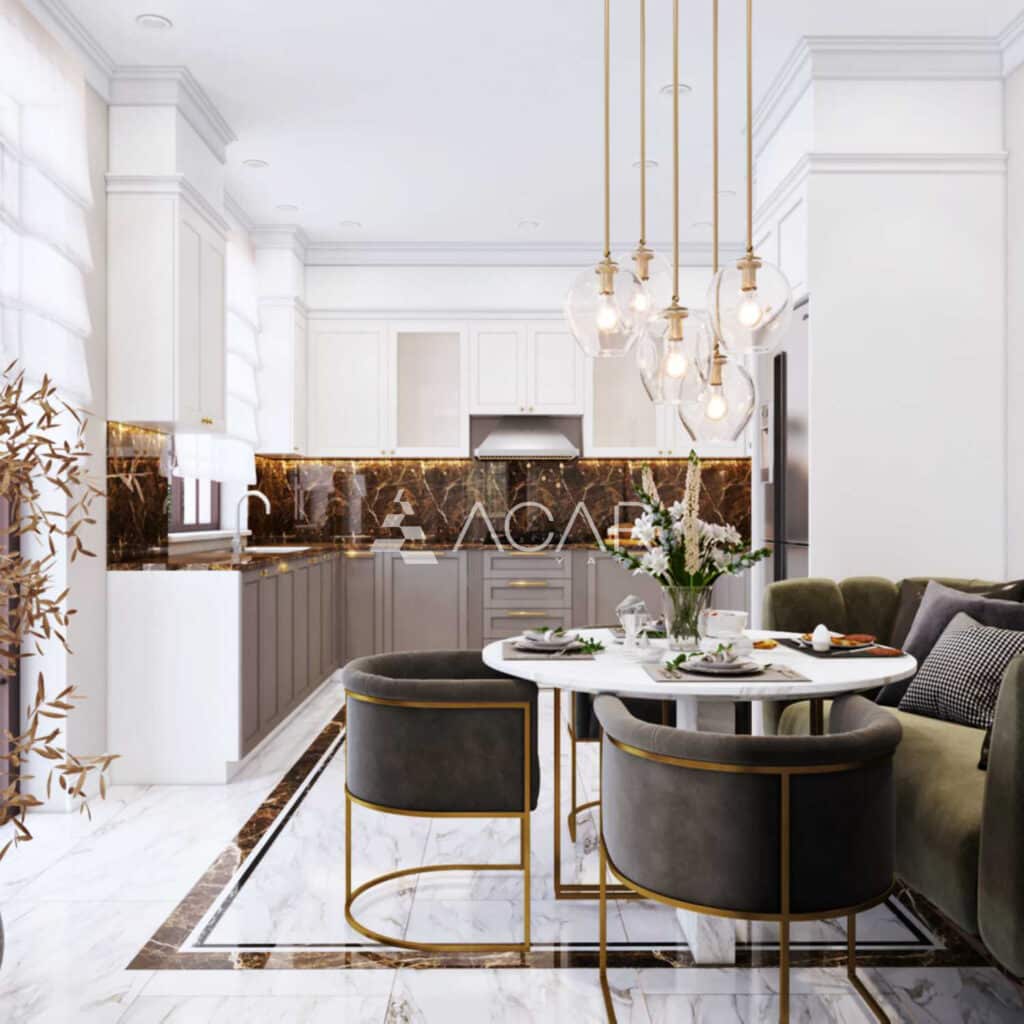 Neoclassical villa interior design » Acar Builder