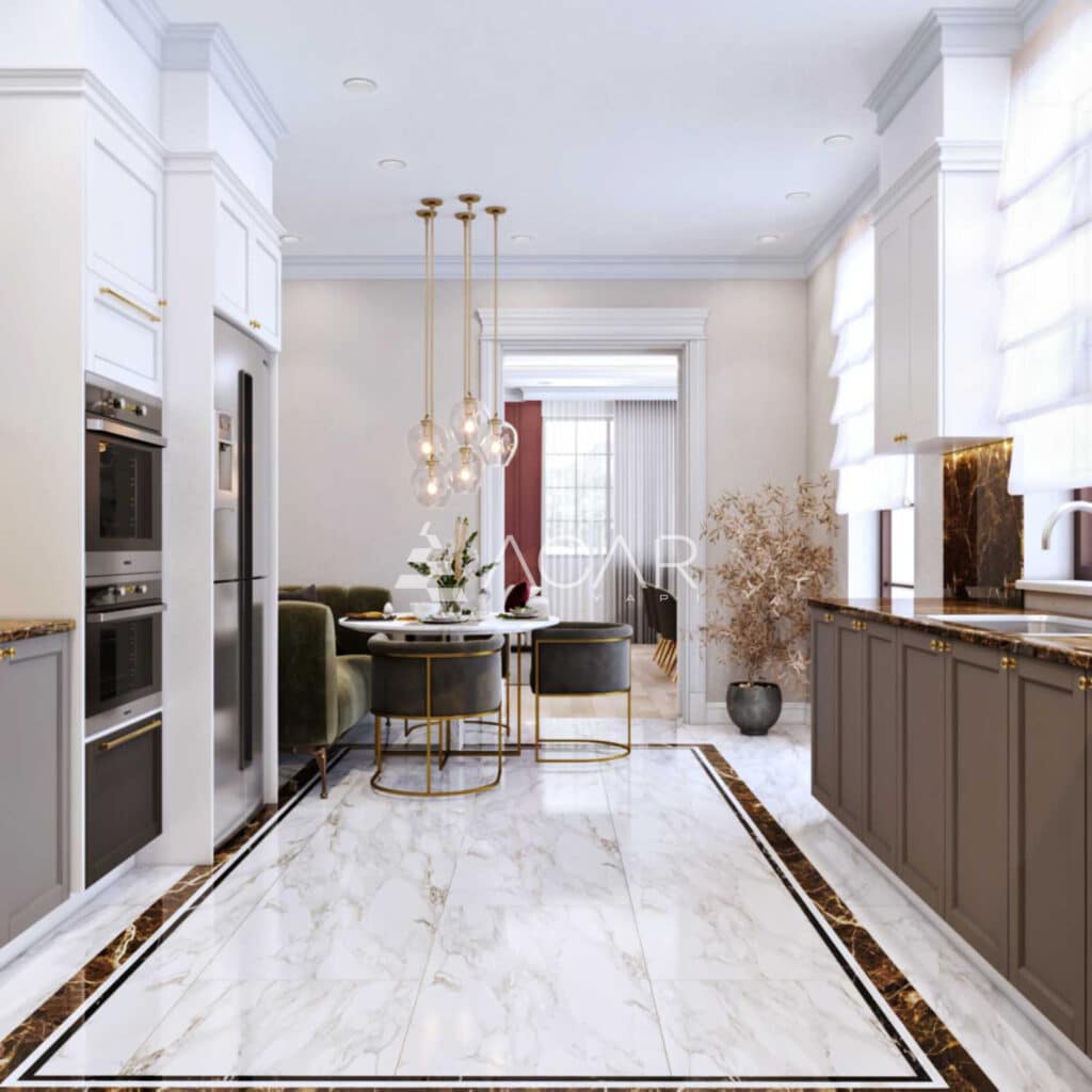 Neoclassical villa interior design » Acar Builder