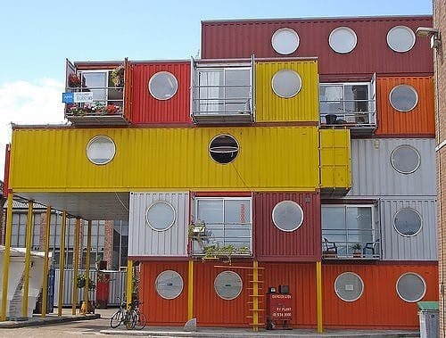 How does a container become a house?